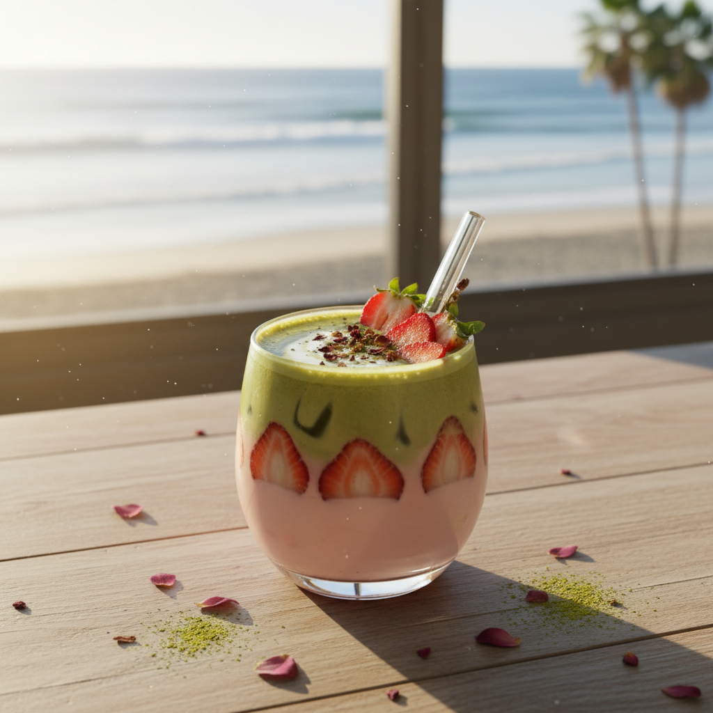 Strawberry Matcha – Beach