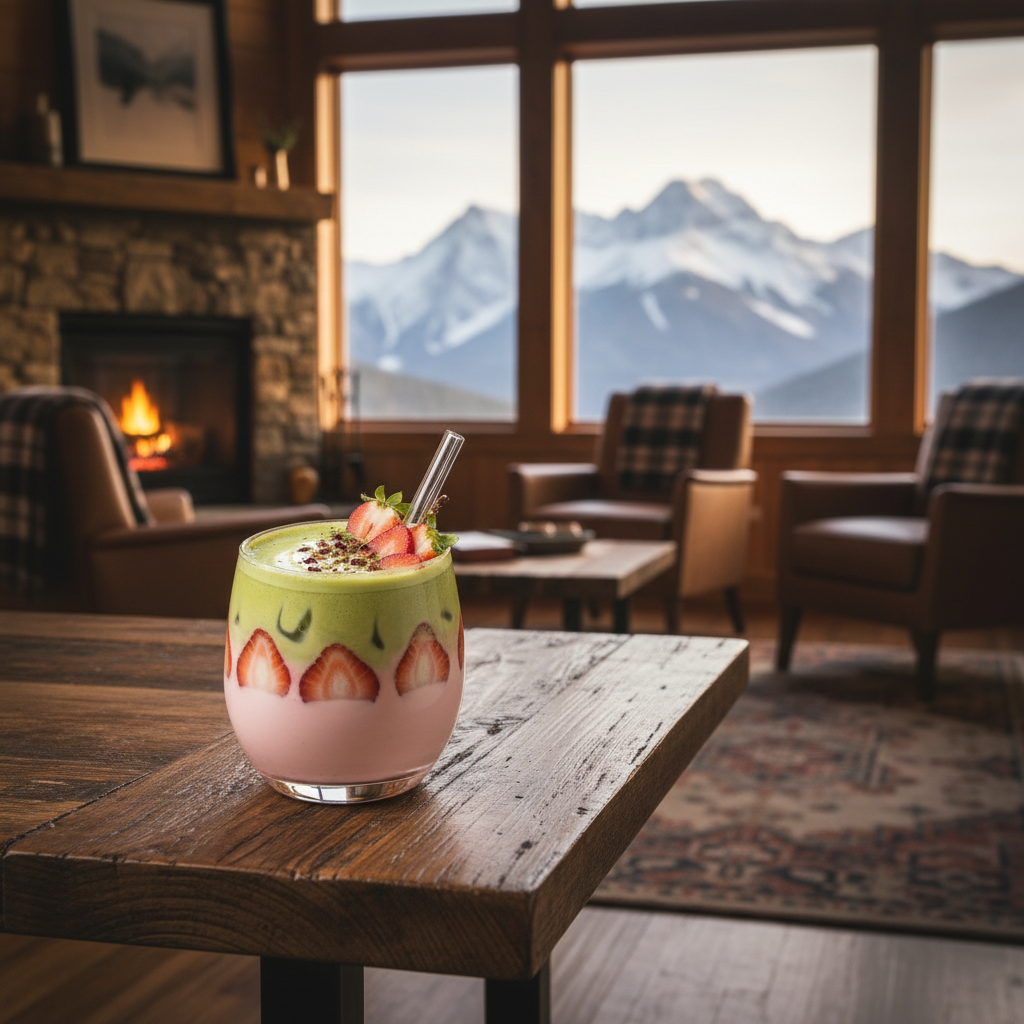 Strawberry Matcha – Mountain